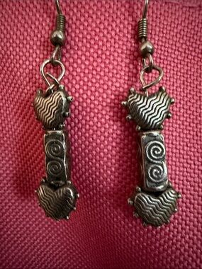 Brighton Silver Heart Dangle Earrings - Women's Jewelry